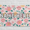 Personalized Floral Flags